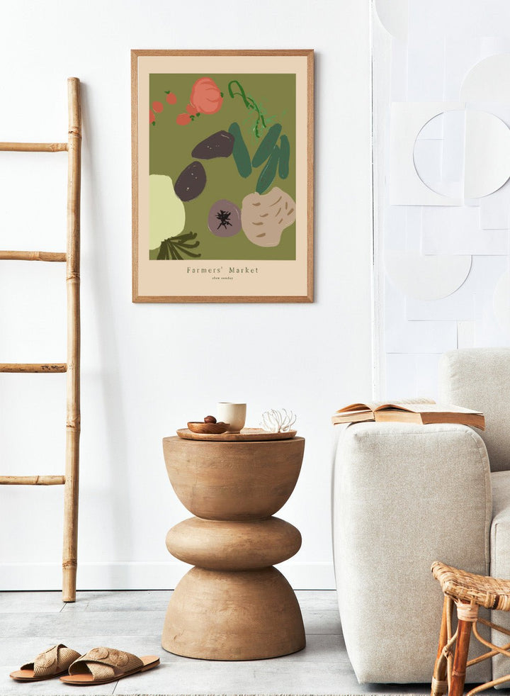 ‘Farmers' Market’ Aesthetic Art Print_Sugar & Canvas