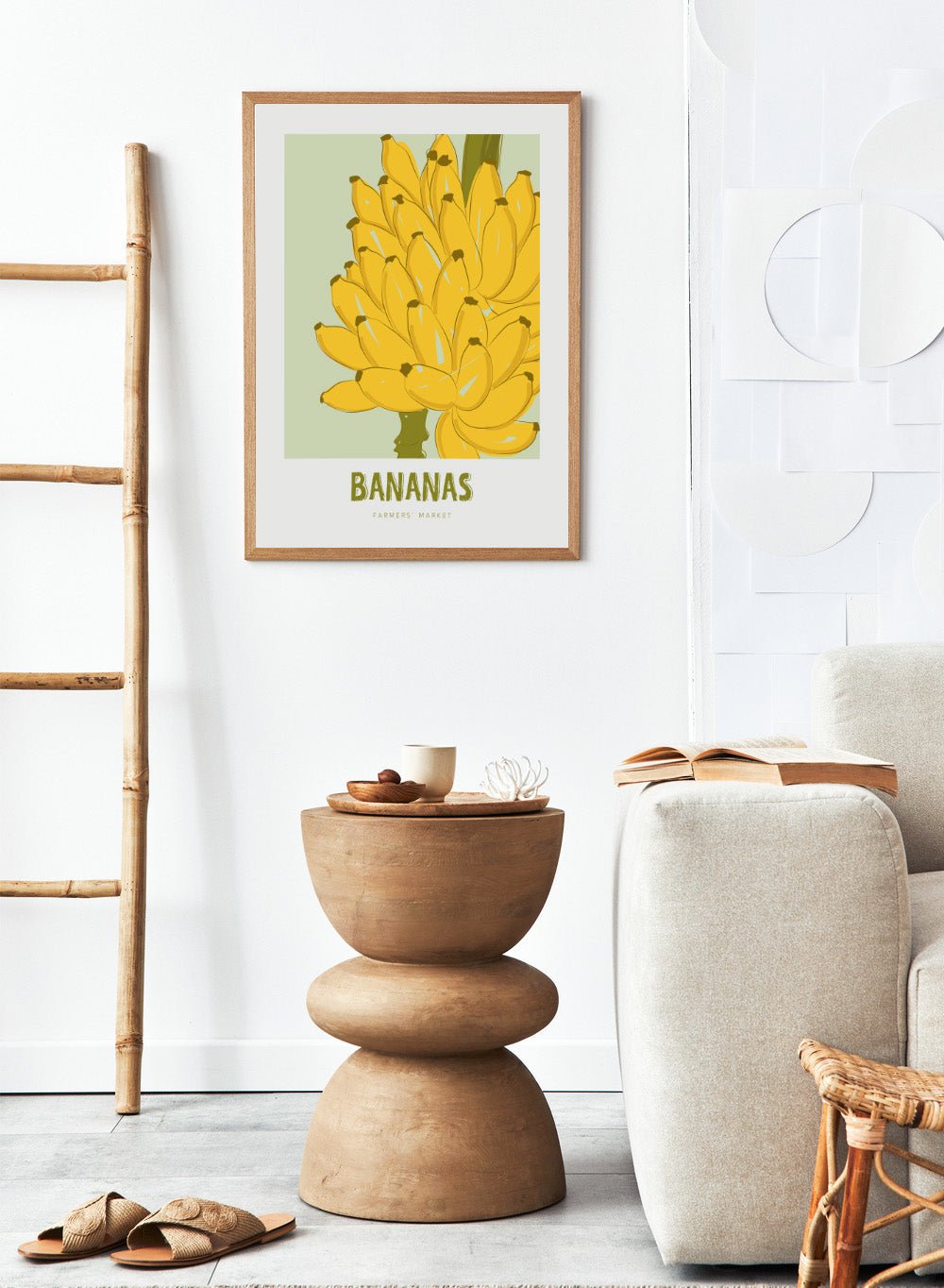 'Fruit Market Bananas' Aesthetic Art Print_Sugar & Canvas