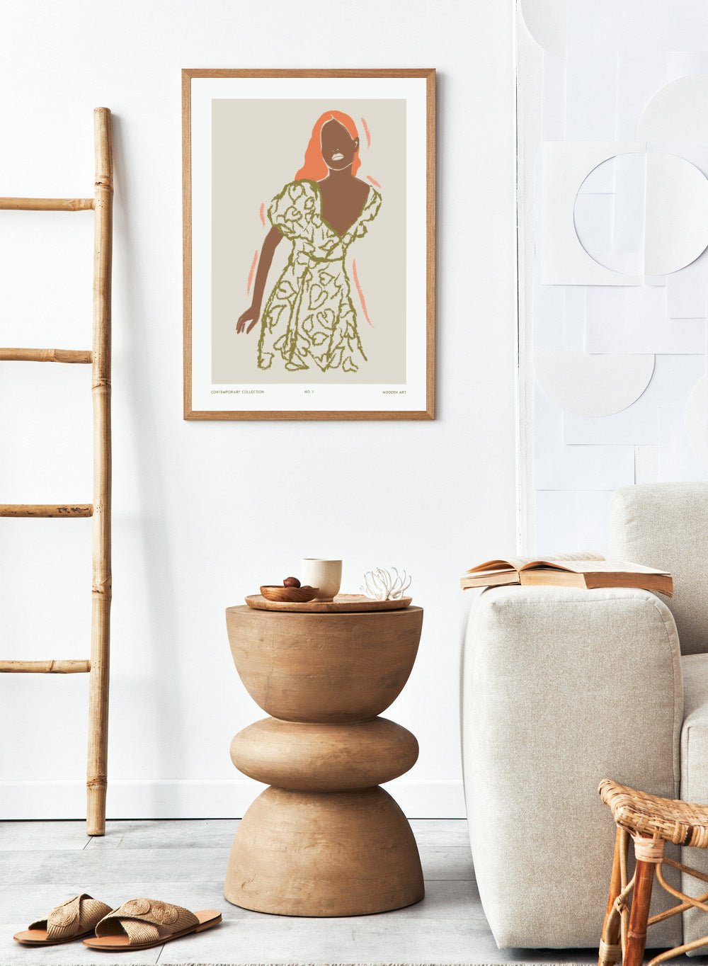 'Floral Figure' Aesthetic Art Print_Sugar & Canvas