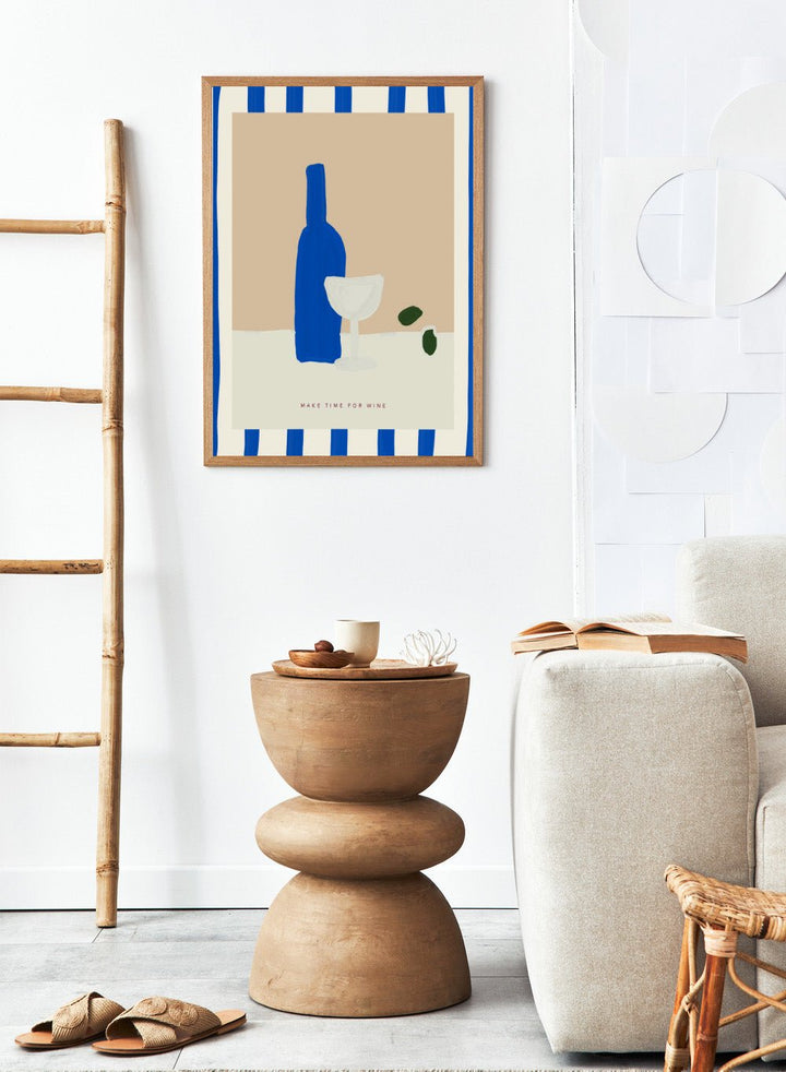 ‘Time for Wine’ Aesthetic Art Print_Sugar & Canvas