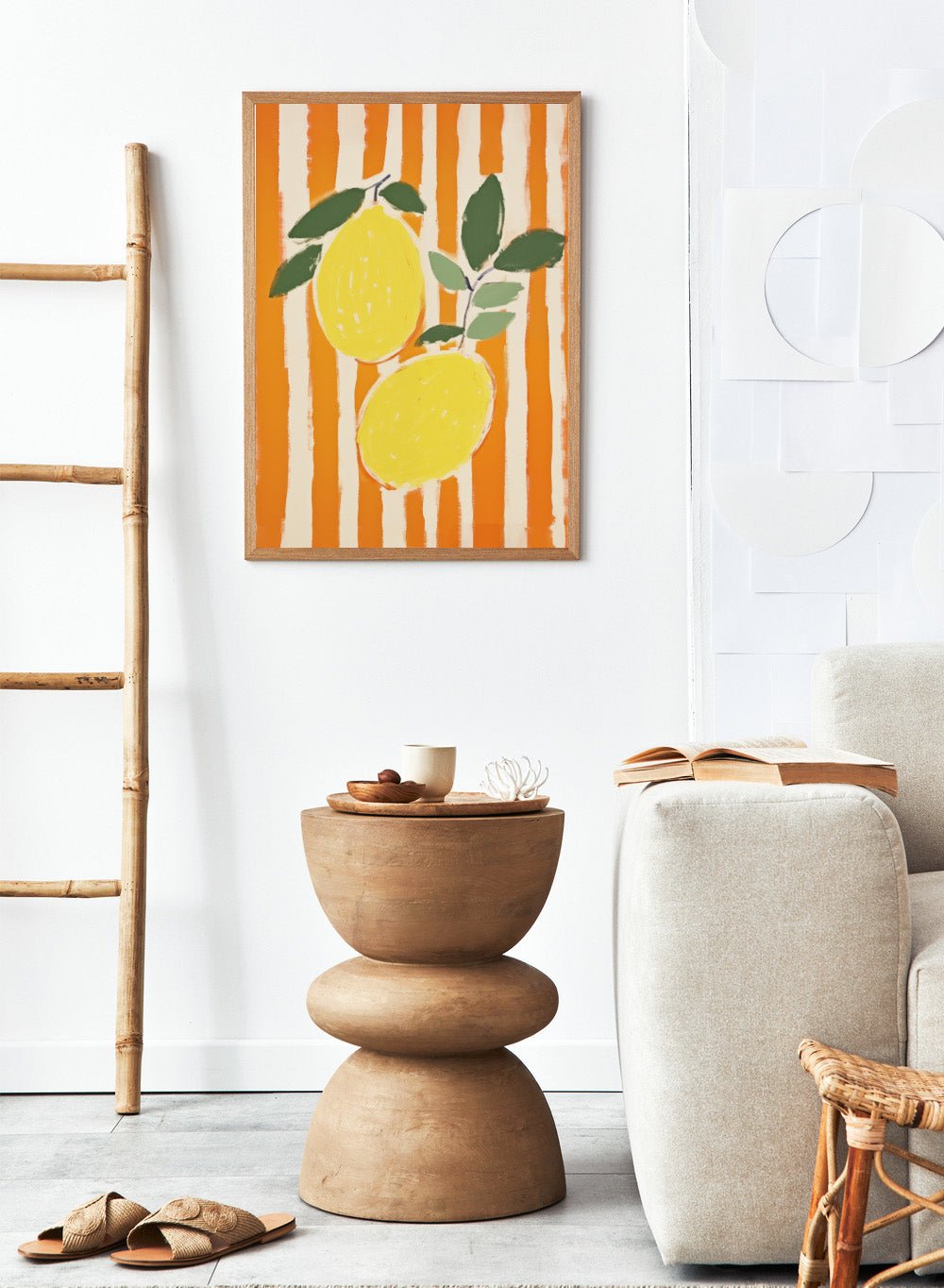 'Zest & Stripe' Aesthetic Art Print_Sugar & Canvas