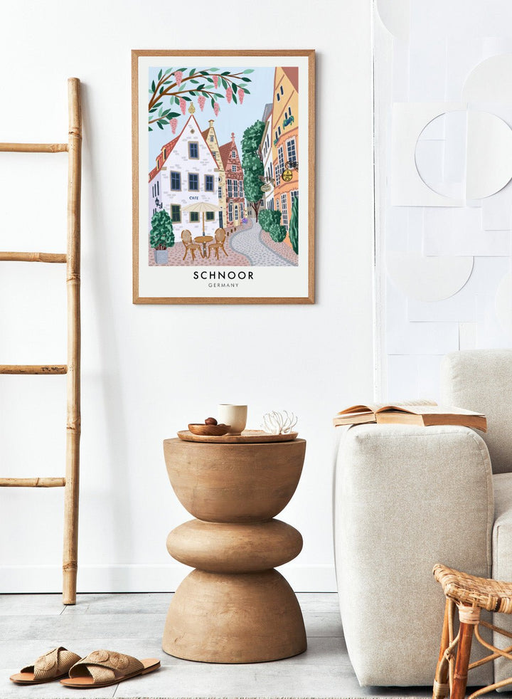 Schnoor Village Germany Travel Art Print_Sugar & Canvas