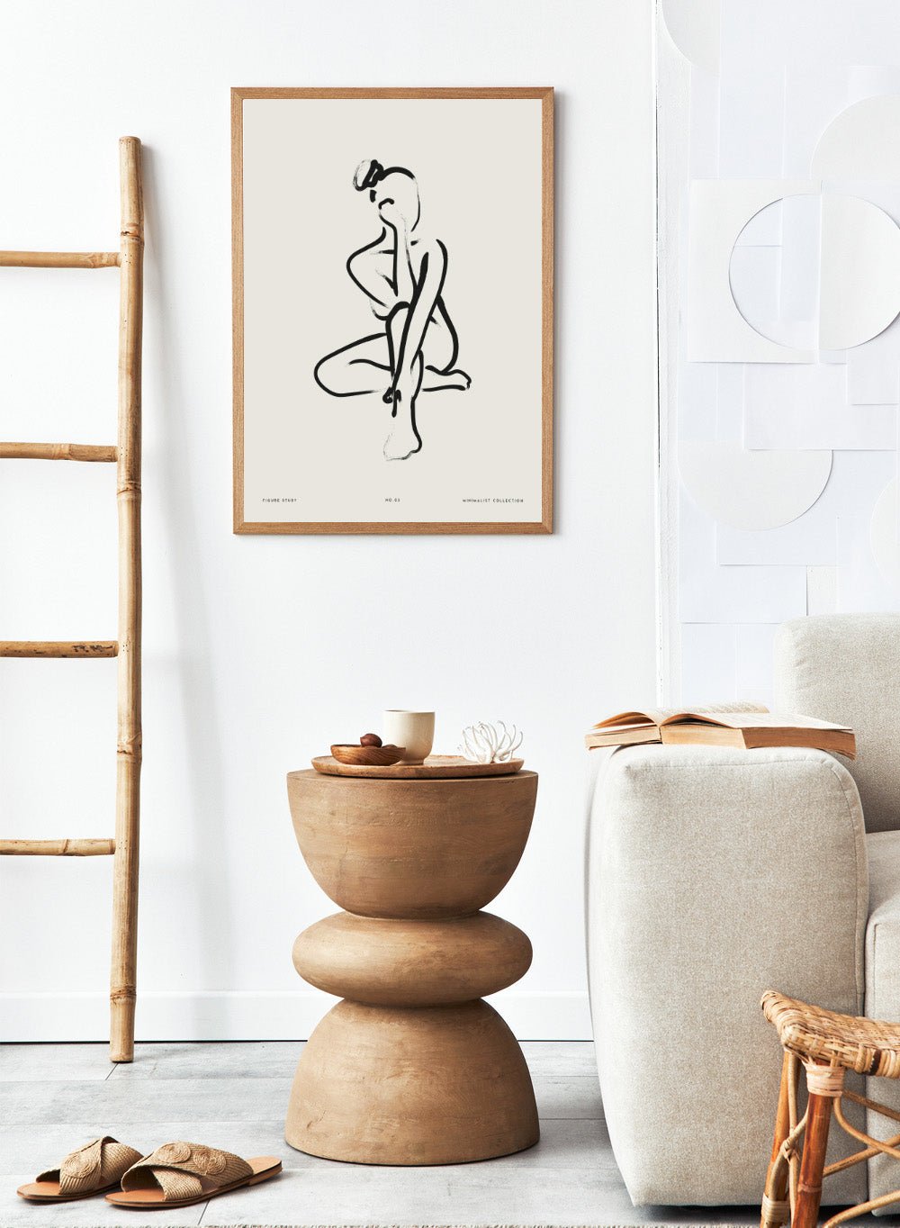 "Seated Figure No.03" Art Print_Sugar & Canvas