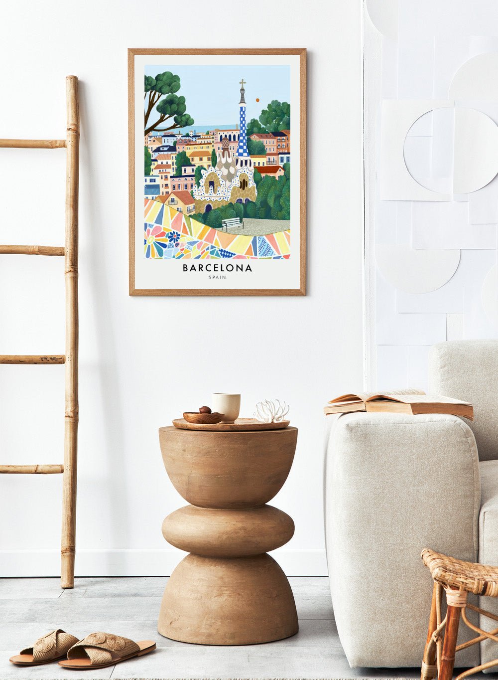 Park Güell Barcelona Spain Art Print_Sugar & Canvas