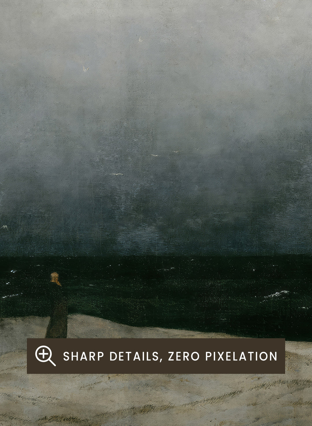 "Monk by the Sea" Art Print