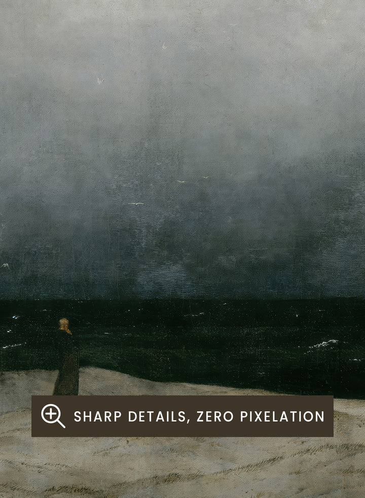 "Monk by the Sea" Art Print