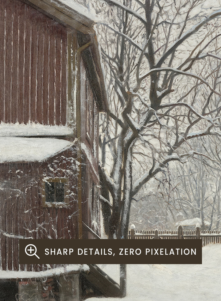 "Snefokk i Majorstuveien 8" Art Print