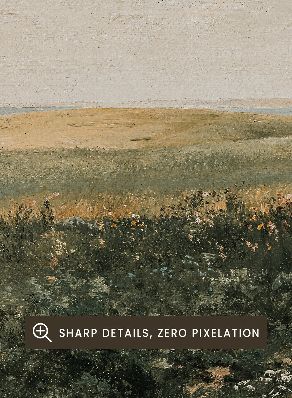 "Summer Landscape with Rolling Fields" Art Print