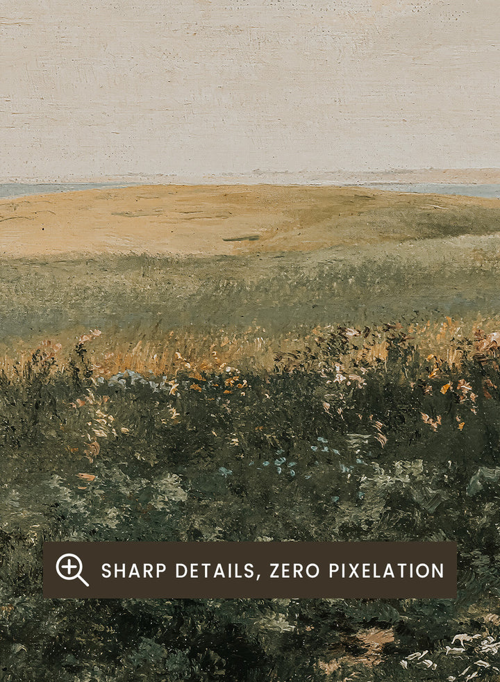 "Summer Landscape with Rolling Fields" Art Print