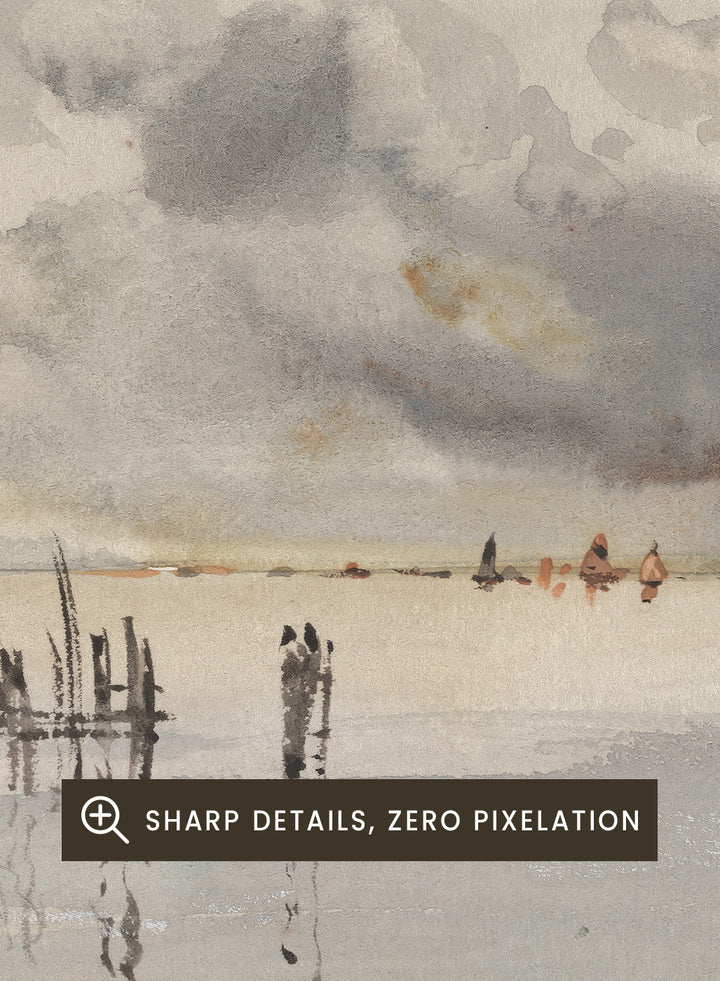 "Evening on the Lagoon, Venice" Art Print