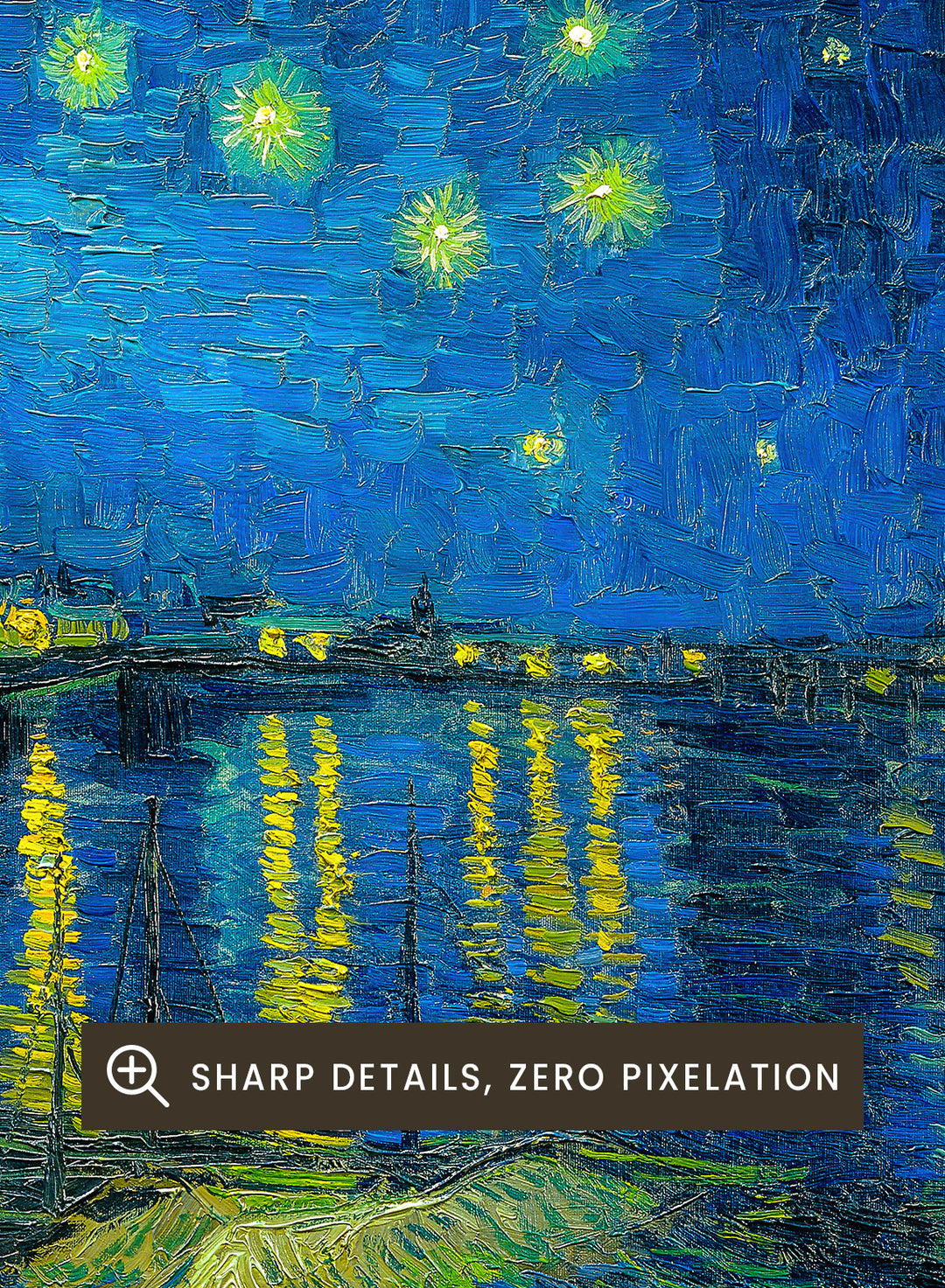 Van Gogh Night Over the Rhone 1888 Art Print