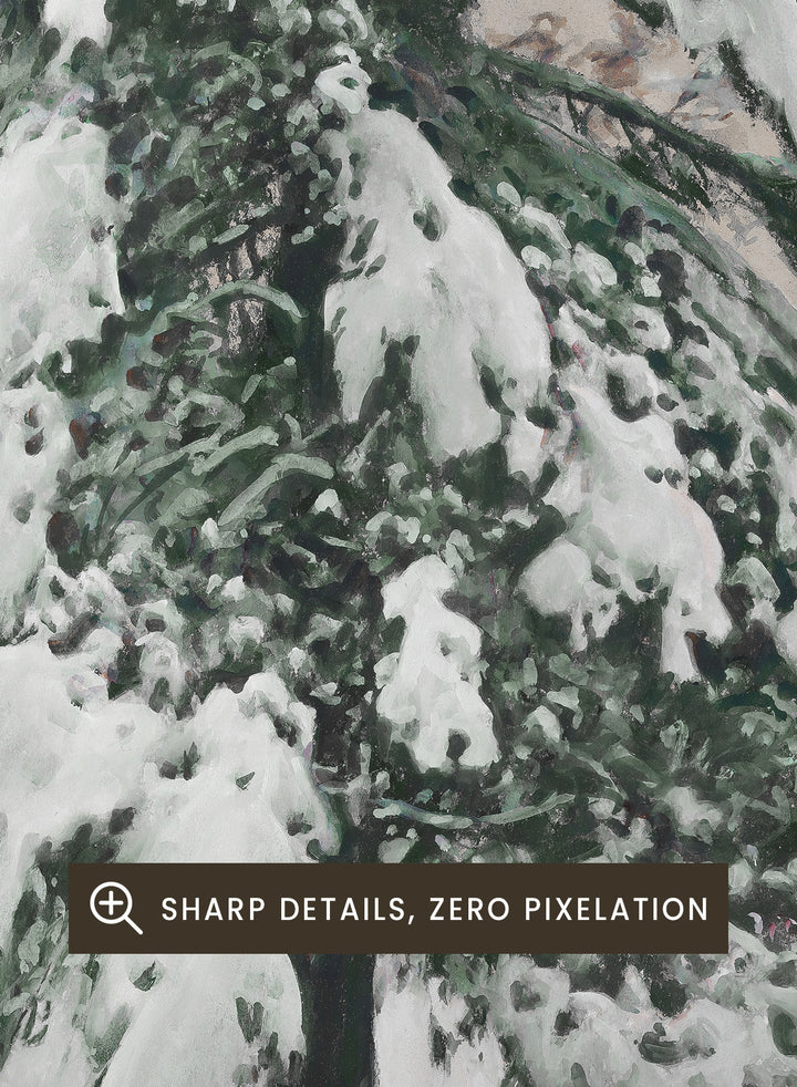"Cap of Snow" Winter Art Print