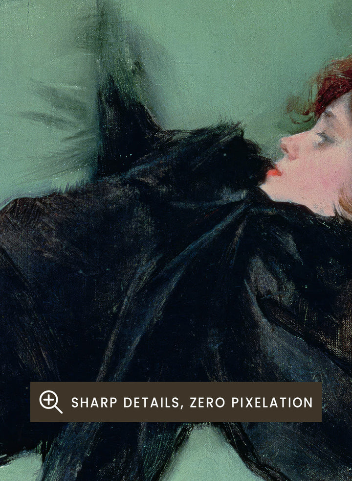 "Decadent Young Woman. After the Dance" Art Print