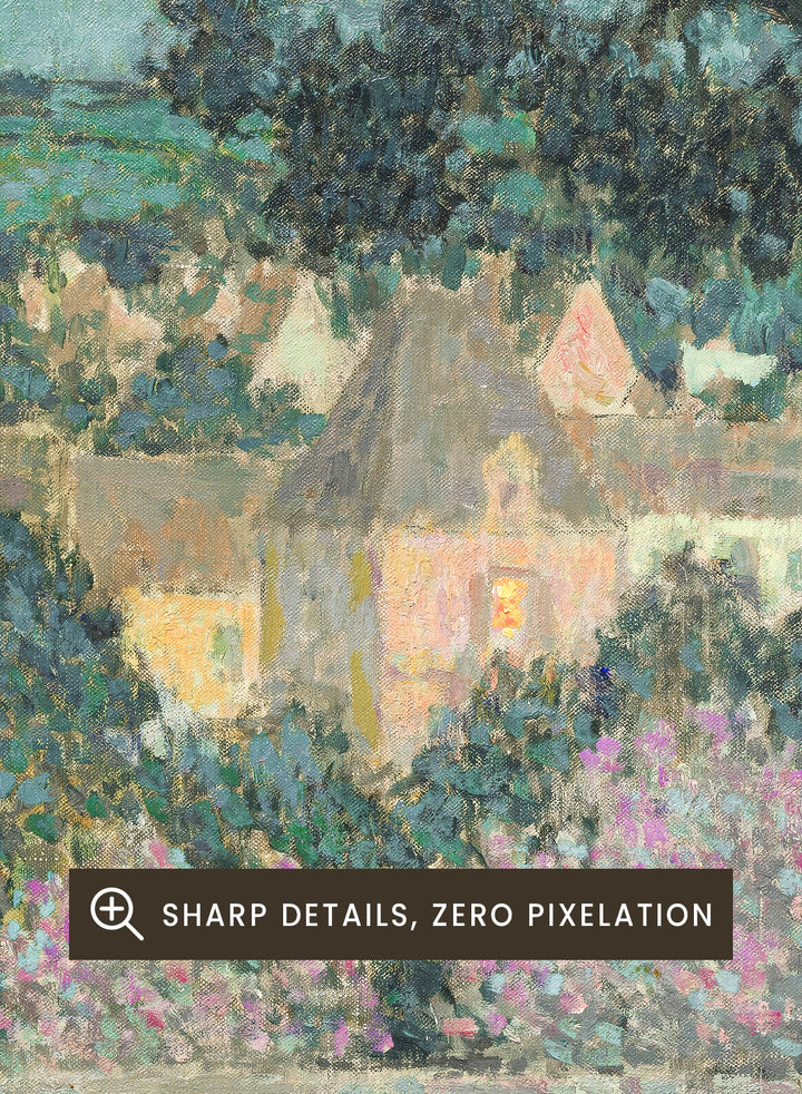 "The Rooftops, Composition" Art Print