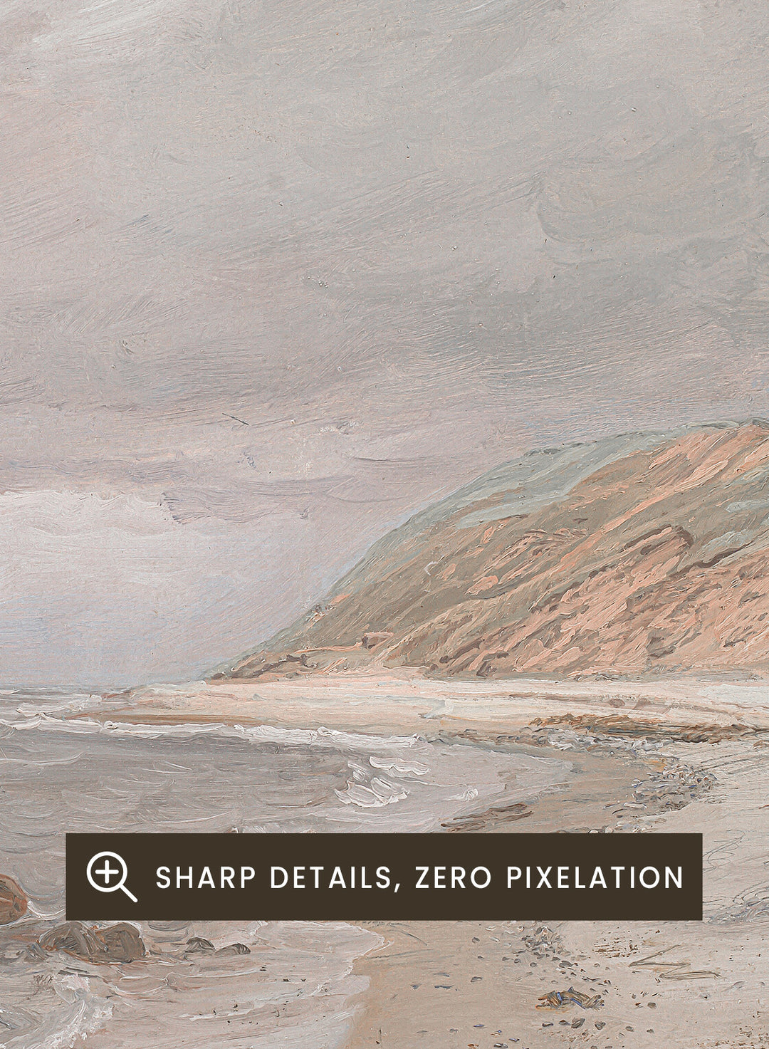 "Tisvilde Beach, Gray Weather" Art Print