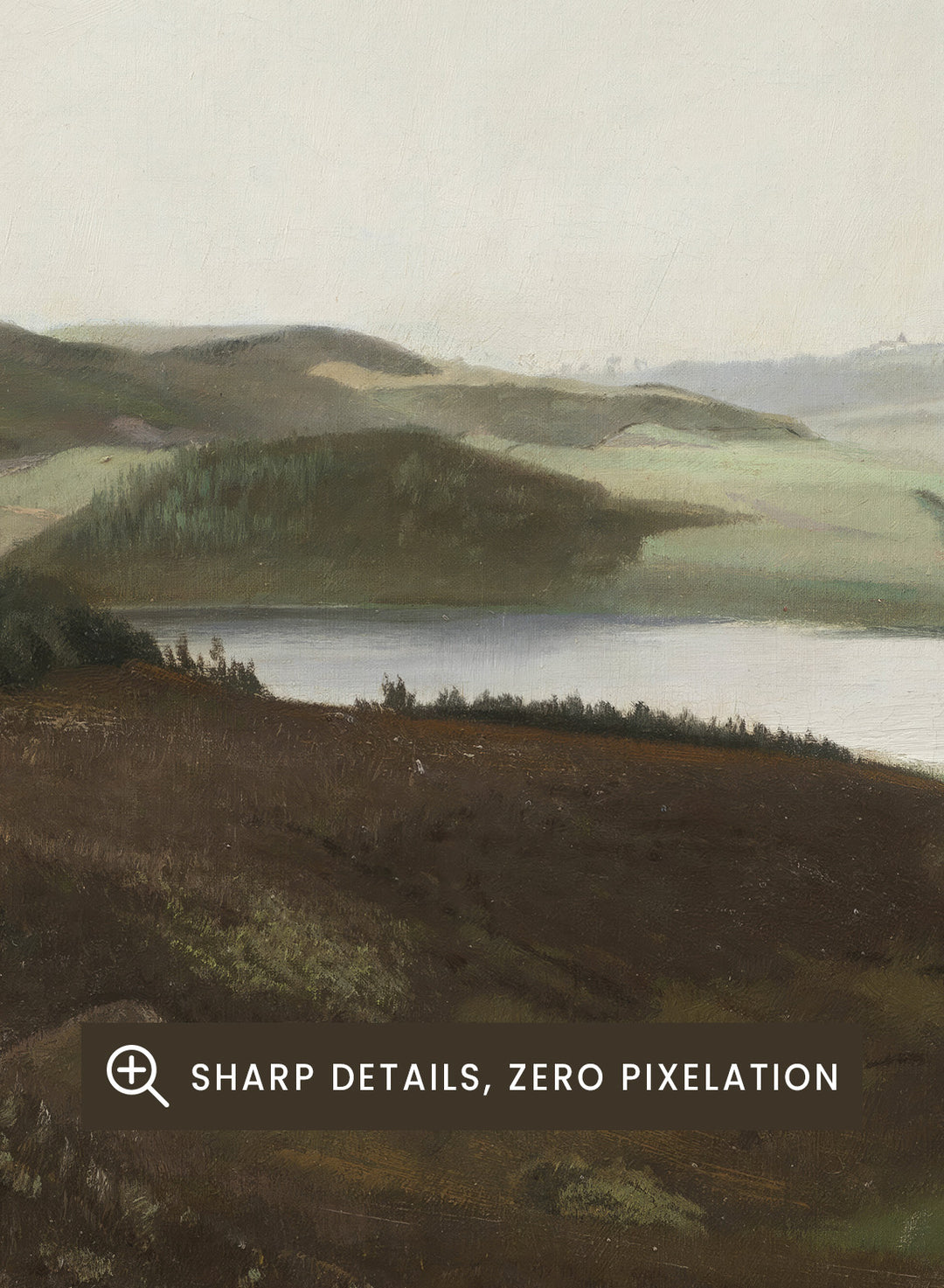 "A Landscape near Bryrup, Jutland" Art Print