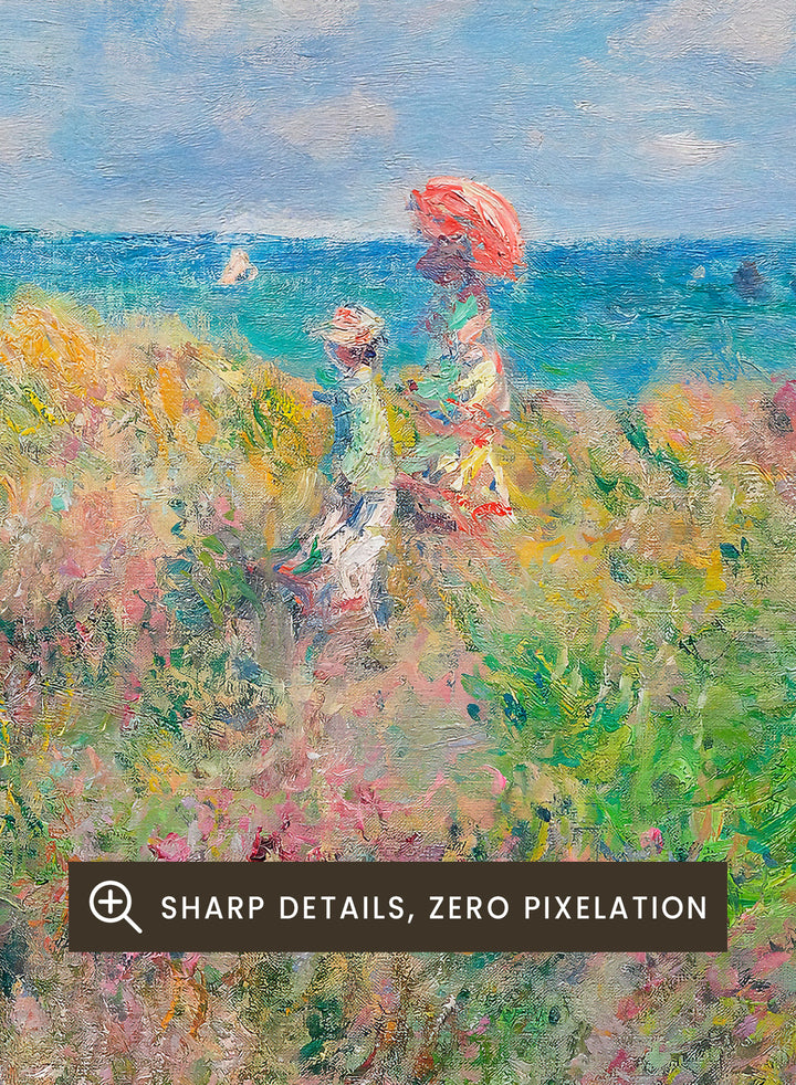 Claude Monet The Cliff Walk at Pourville Art Print