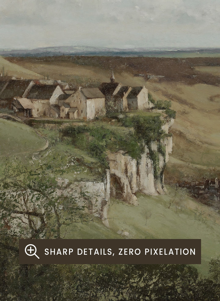 "Ornans Castle" Art Print