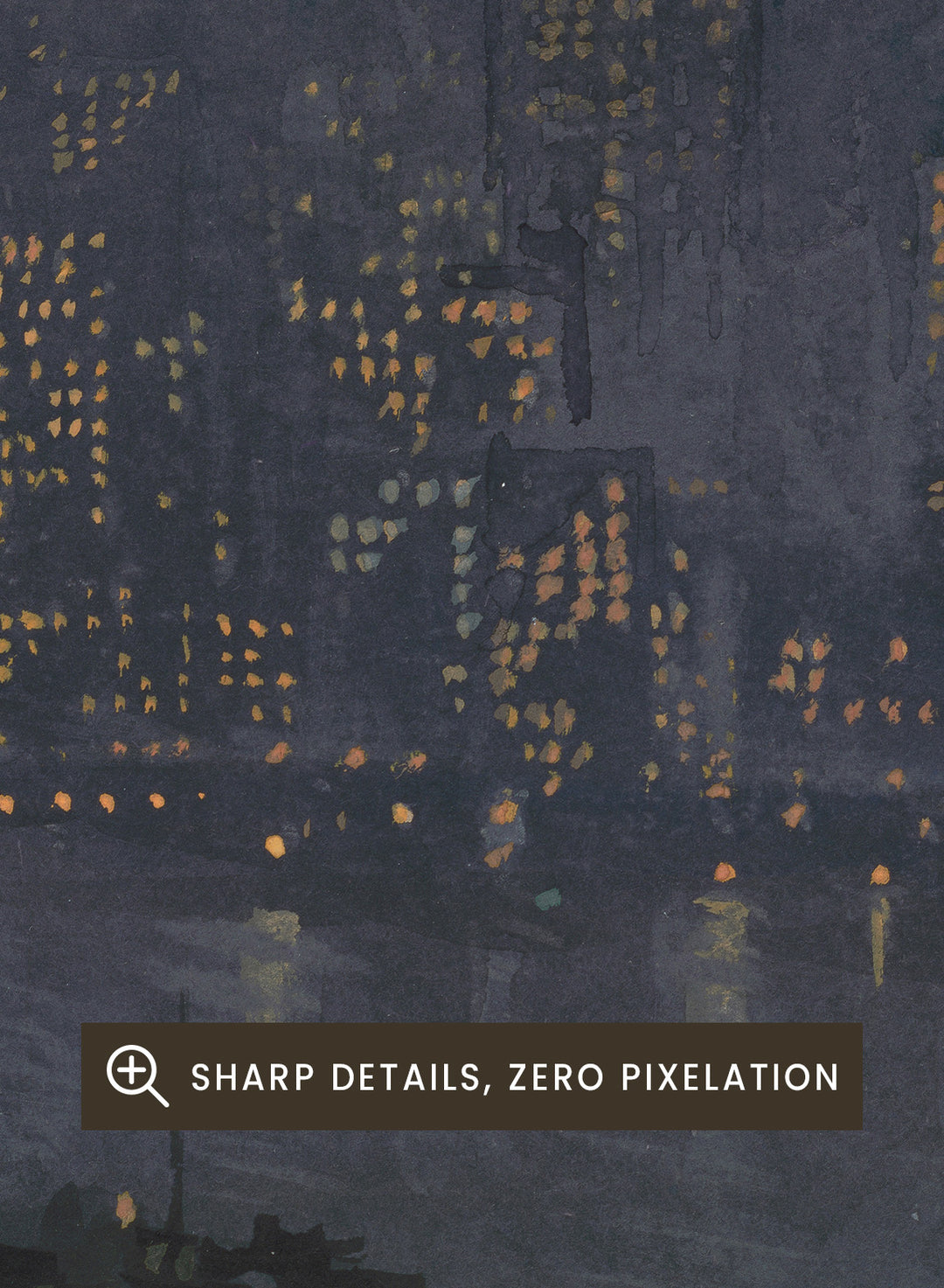 "Skyscrapers at Night" Art Print