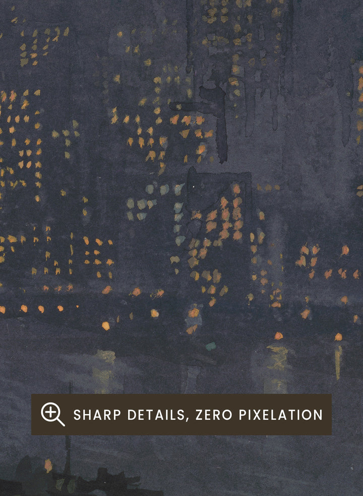 "Skyscrapers at Night" Art Print