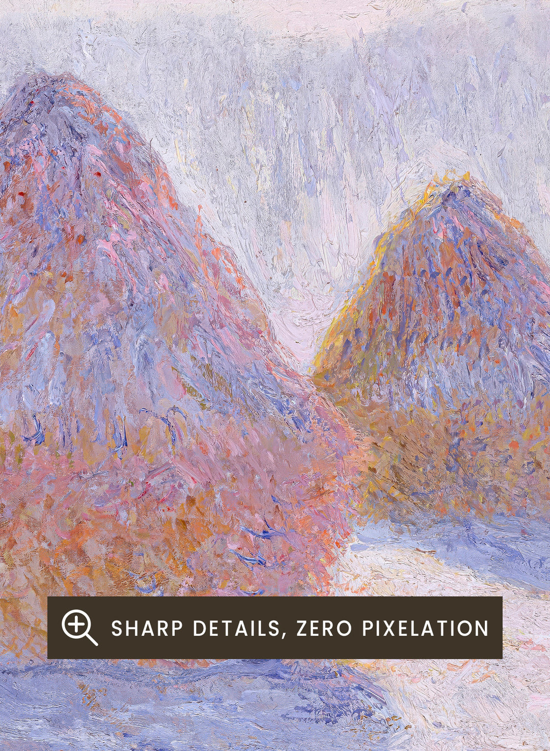 Claude Monet Haystacks (Effect of Snow and Sun) Art Print