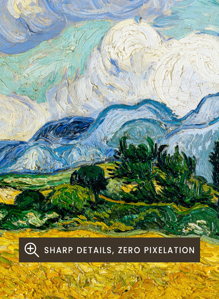 Van Gogh Wheat Field with Cypresses 1889 Art Print