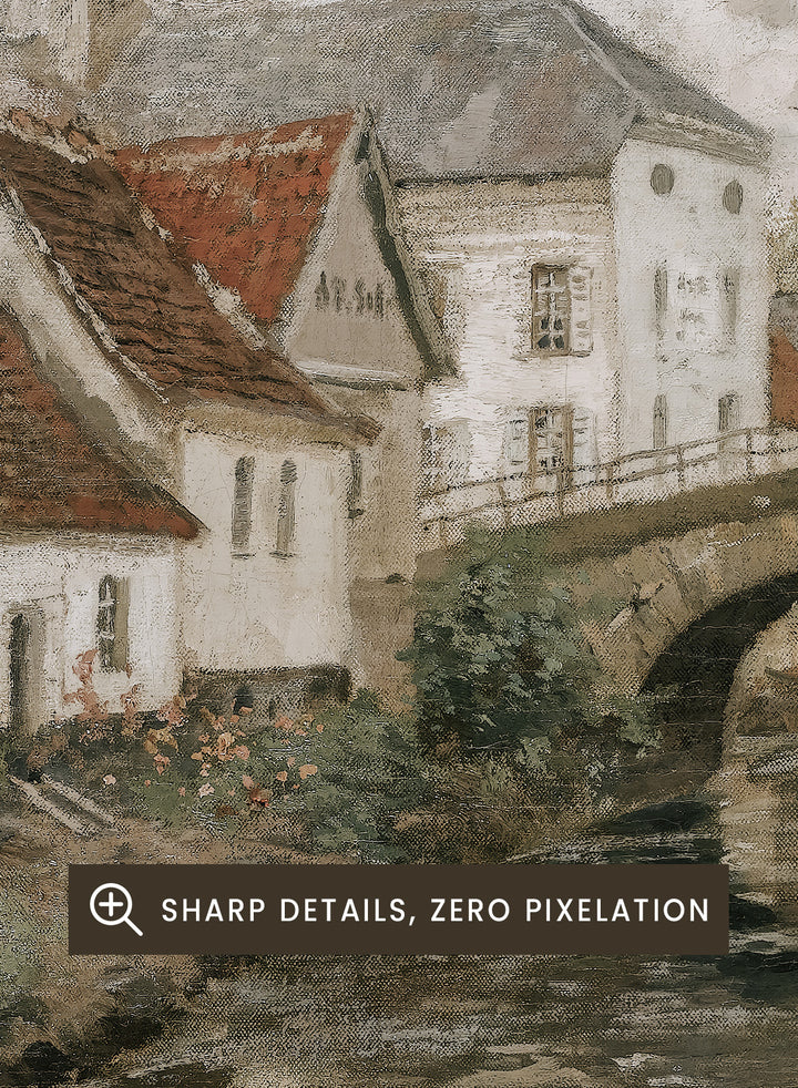 "Small Town Near La Panne, Belgium" Art Print