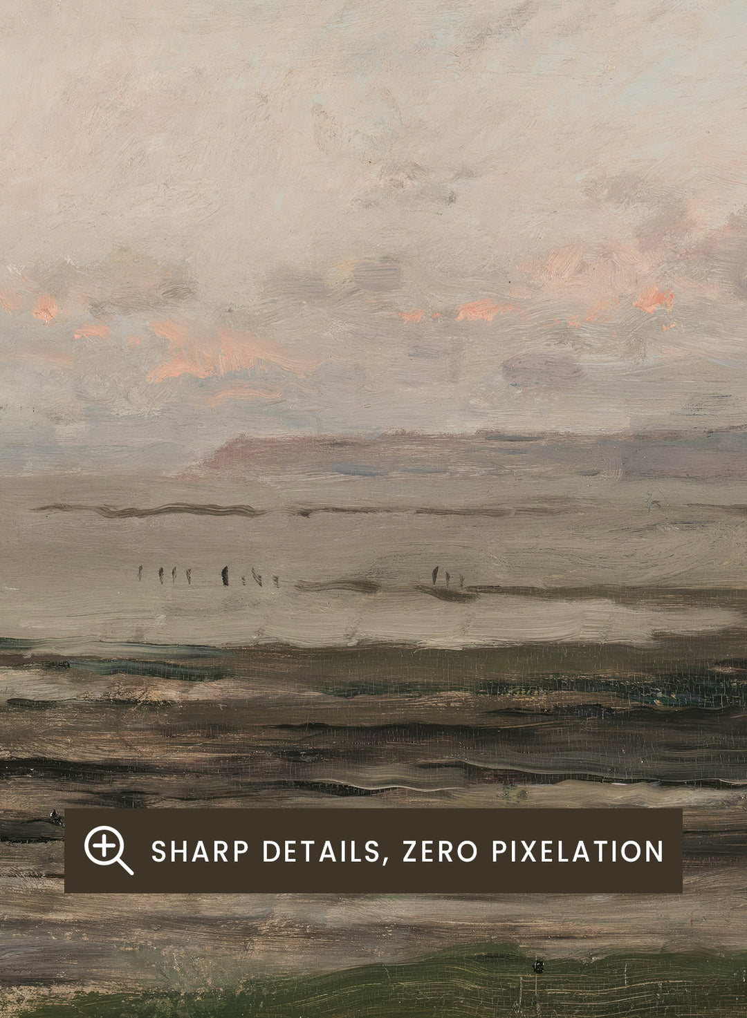 "Beach at Ebb Tide" Art Print