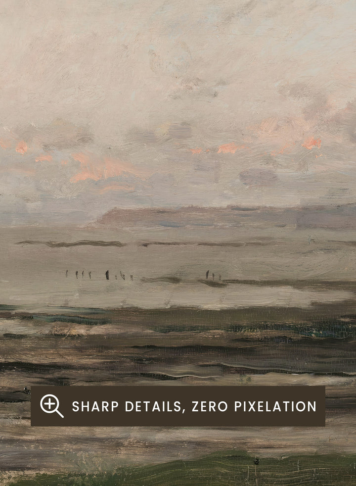 "Beach at Ebb Tide" Art Print