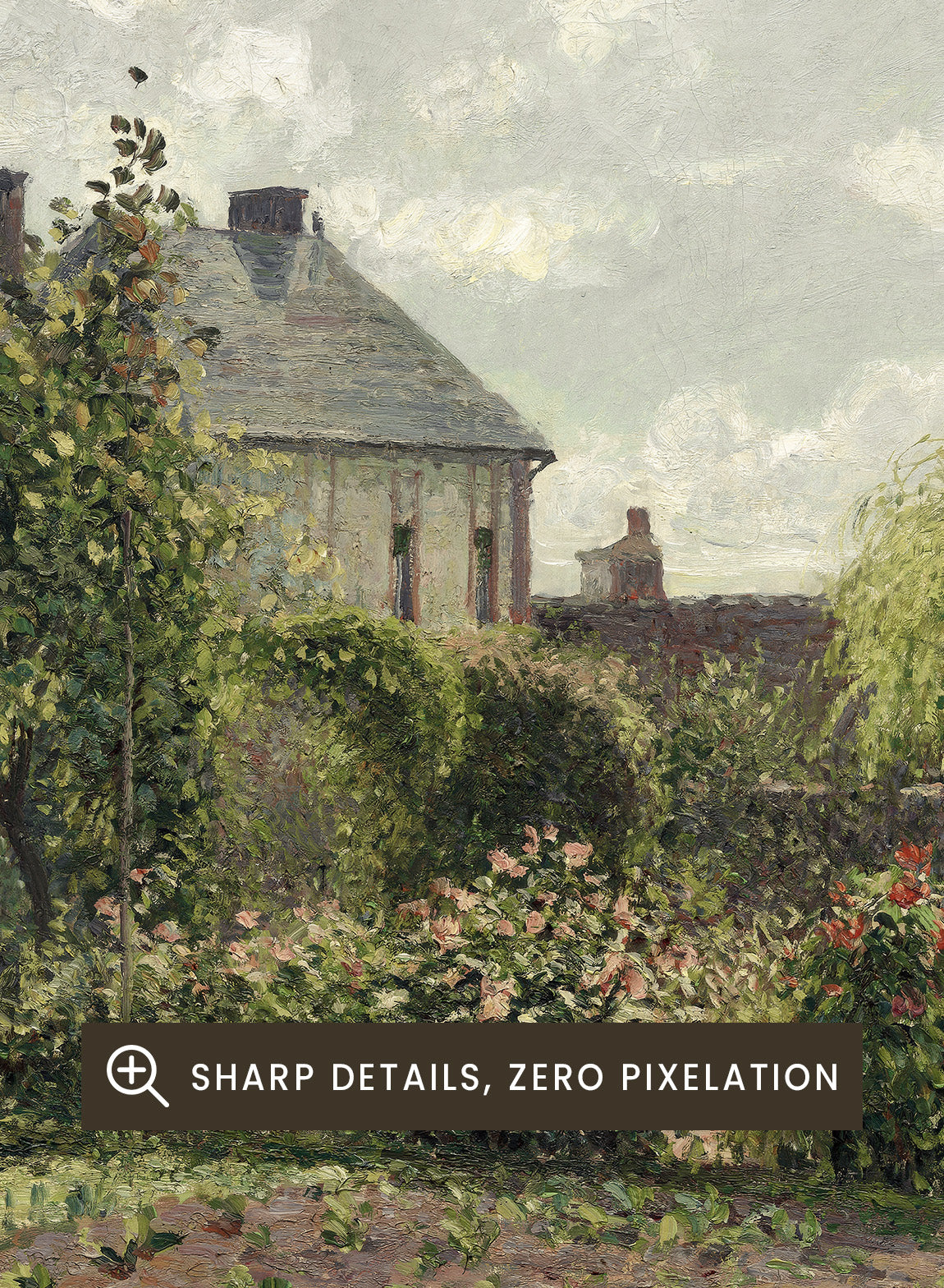 Camille Pissarro Artist's Garden at Eragny Vintage Wall Art Print