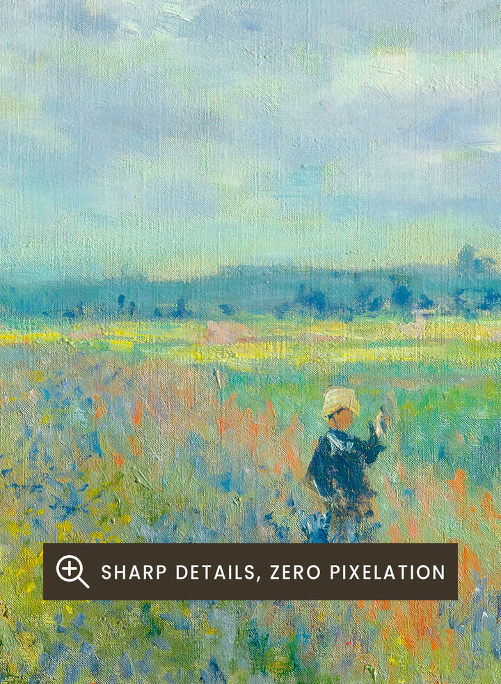 Claude Monet Poppy Fields near Argenteuil 1875 Art Print