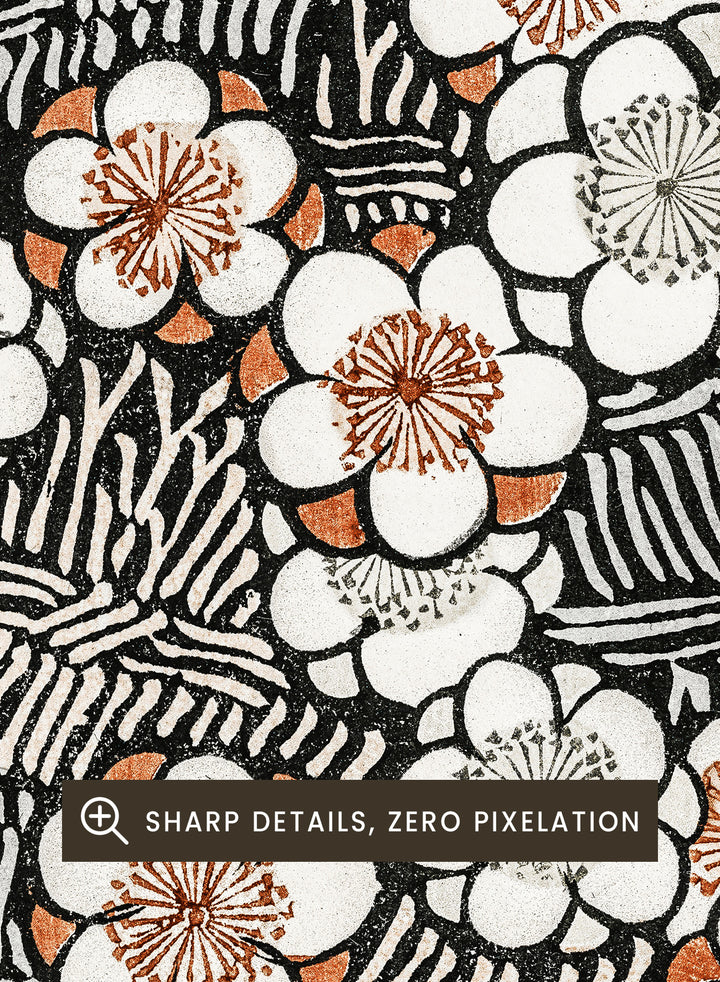 Watanabe Seitei Floral Pattern Art Print