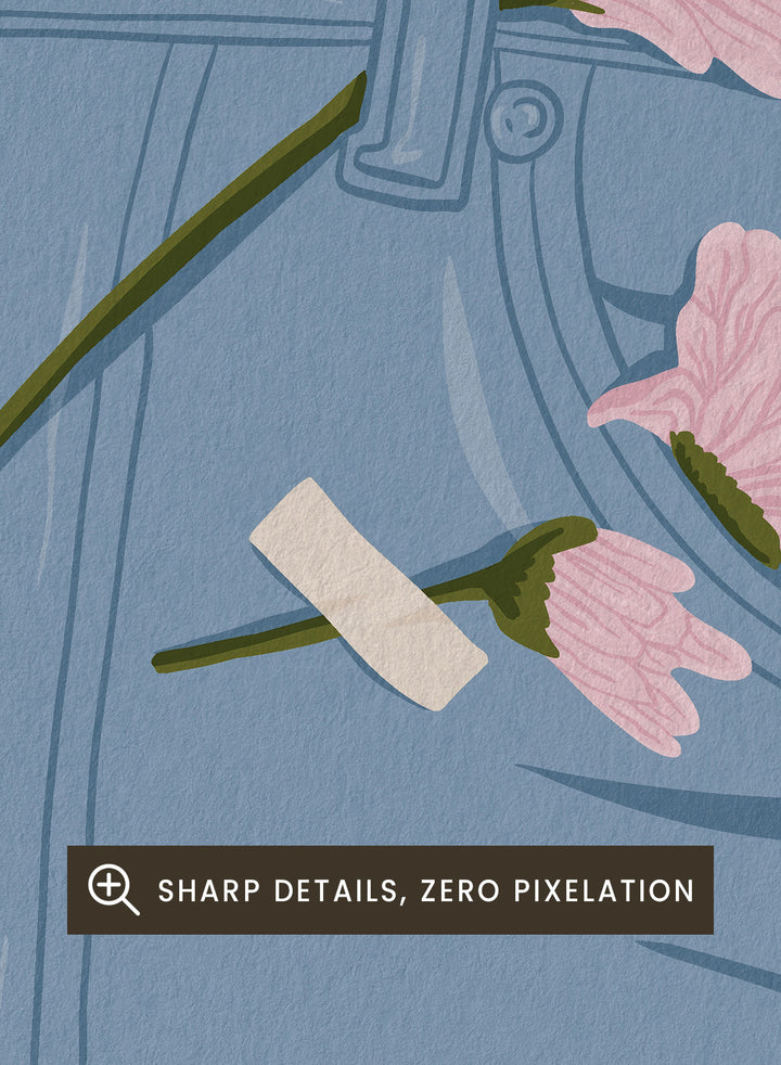 A stylized illustration of a person&