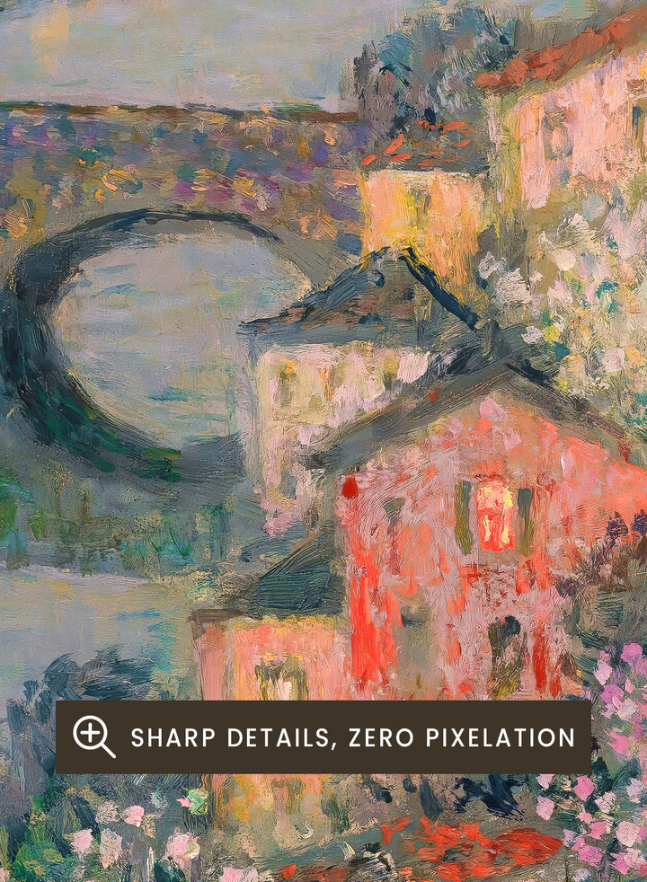 "Houses on the River" Art Print