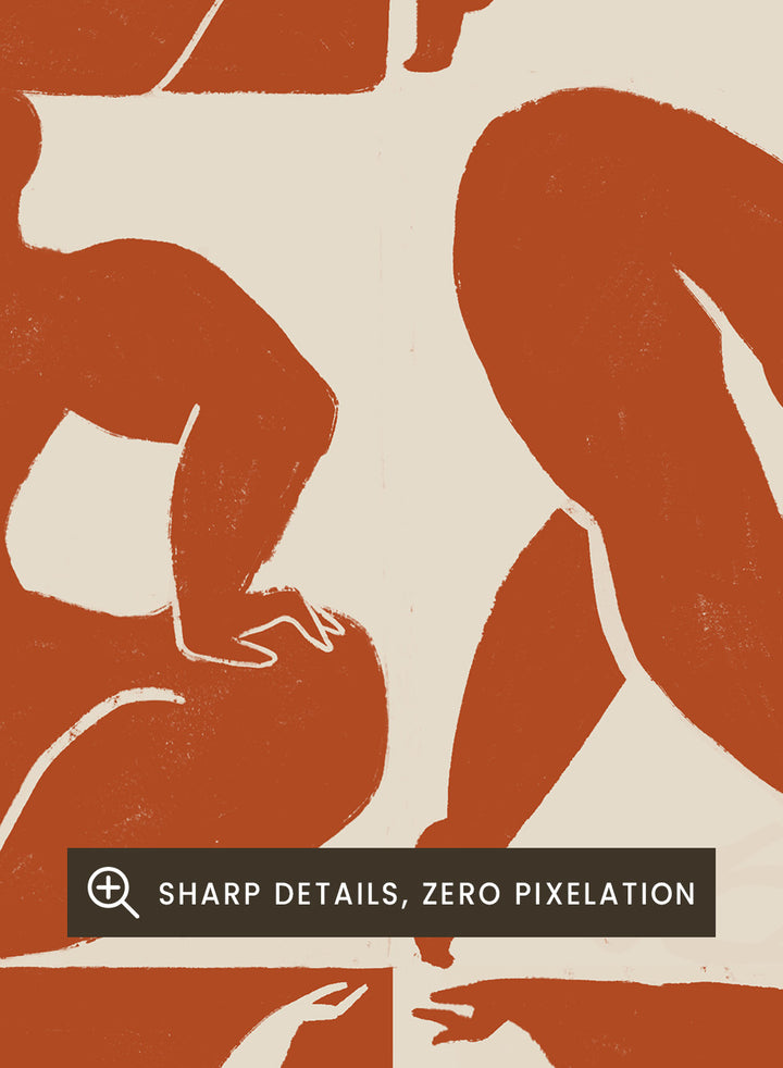 Arty Guava - Body of Work (Terracotta) Art Print