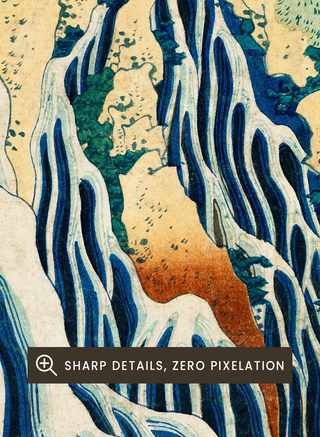 Katsushika Hokusai Kirifuri Waterfall at Kurokami Mountain Art Print