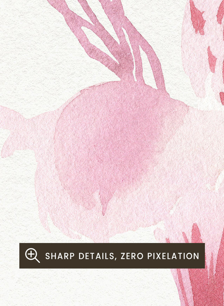 Shop Soft Pink Alstroemeria flower by NKTN, a botanical wall art print poster featuring a single pink alstroemeria flower in a delicate watercolor style.