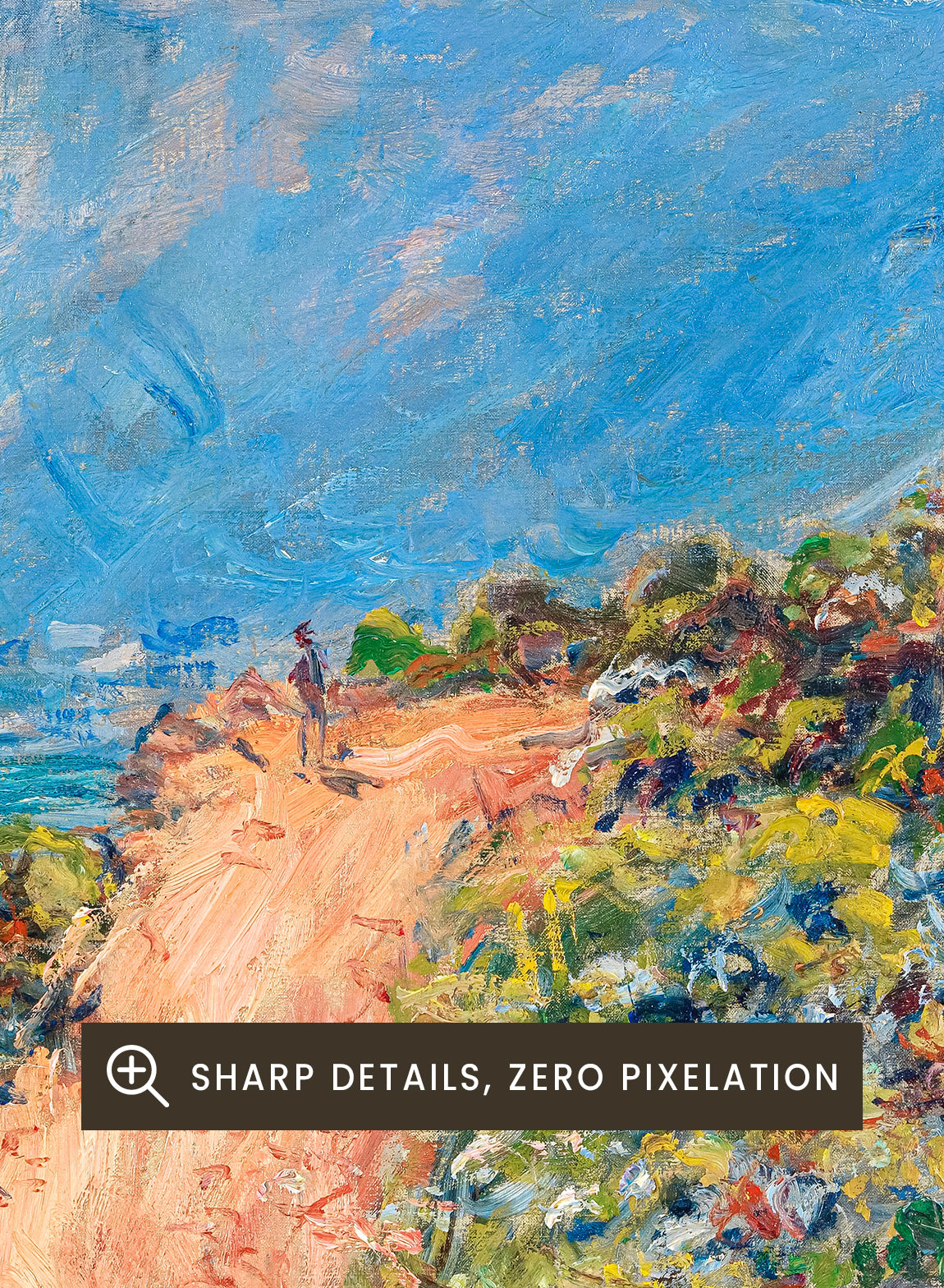 Claude Monet La Corniche near Monaco 1884 Vintage Poster Art Print