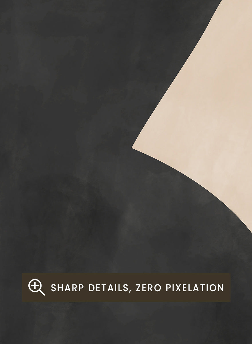 Shop Abstract Black Vase by Elena Ristova, a modern minimalist wall art print poster featuring an oversized black vase silhouette on a soft beige background.