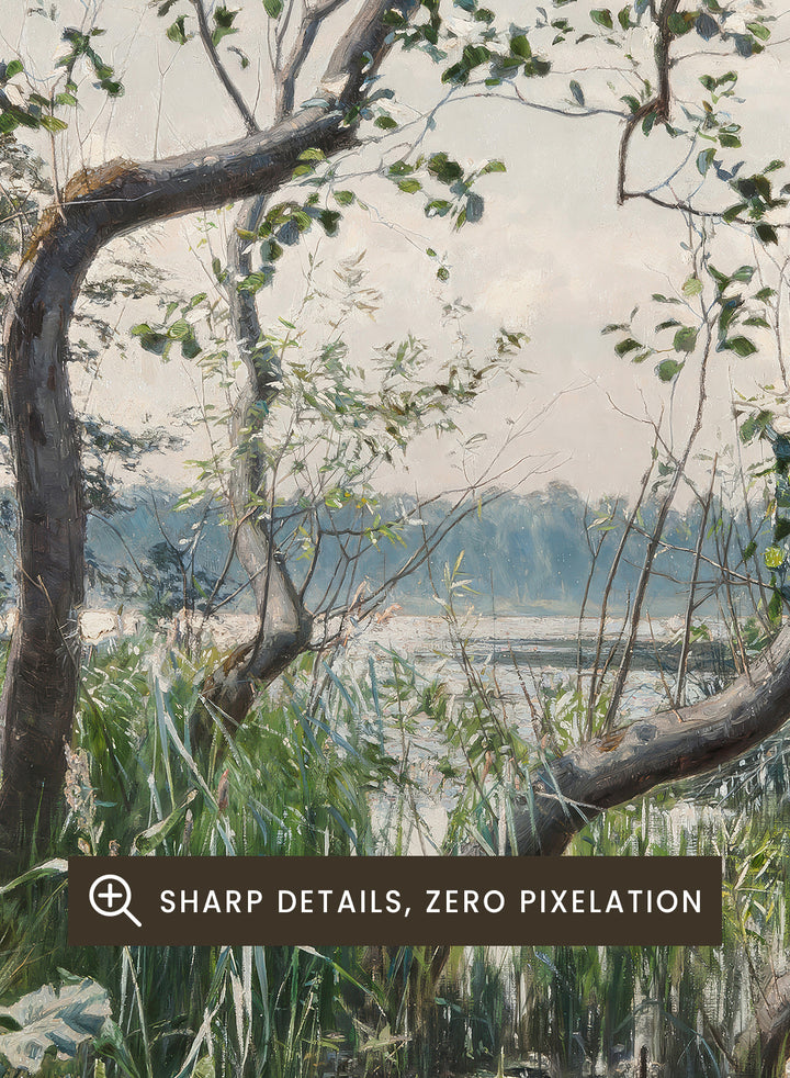 "Water Vegetation, Motif from Östergötland" Art Print