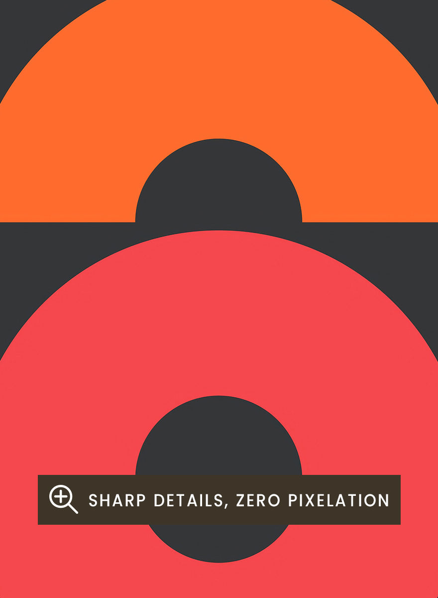 A retro-style poster or art print with the text &