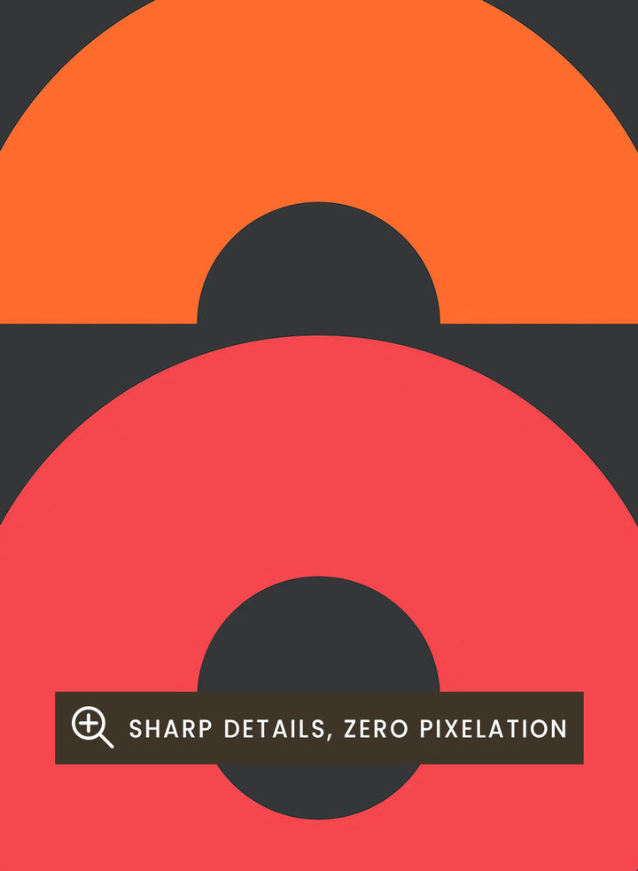 A retro-style poster or art print with the text &