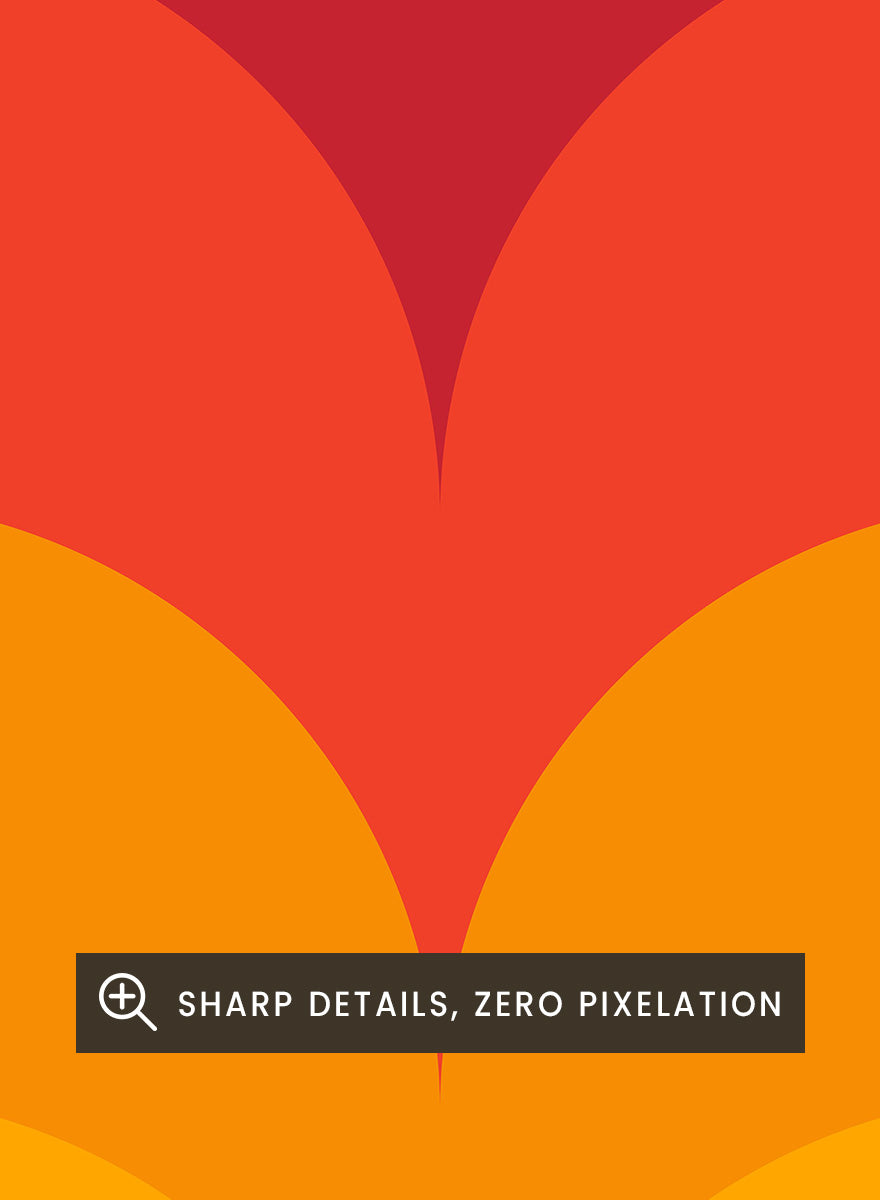 A retro-style poster for Bryce Canyon National Park with a cream background, a large abstract canyon landscape graphic in red, orange, and yellow, and text reading &