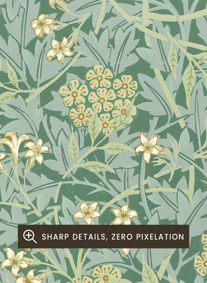 William Morris Jasmine Pattern Art Print