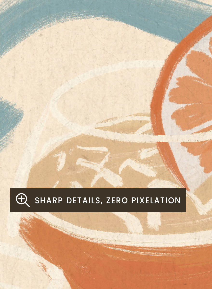 A travel-style poster reading “APERITIVO” with “CÓTE MEDITERRANÉENNE” beneath it, showing illustrated cocktails, citrus fruits, palm leaves, blue ocean waves, and sunglasses on a warm beige background.Aperitivo Beach Day by Katarzyna Gąsiorowska Mediterranean art print featuring spritz cocktails, oranges, sunglasses, and vintage coastal style.