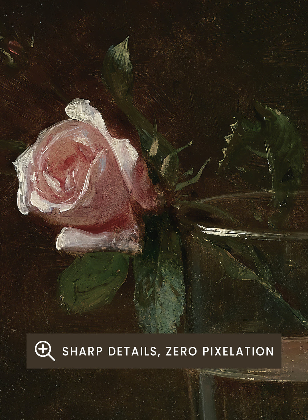 "Rose in a Glass" Art Print