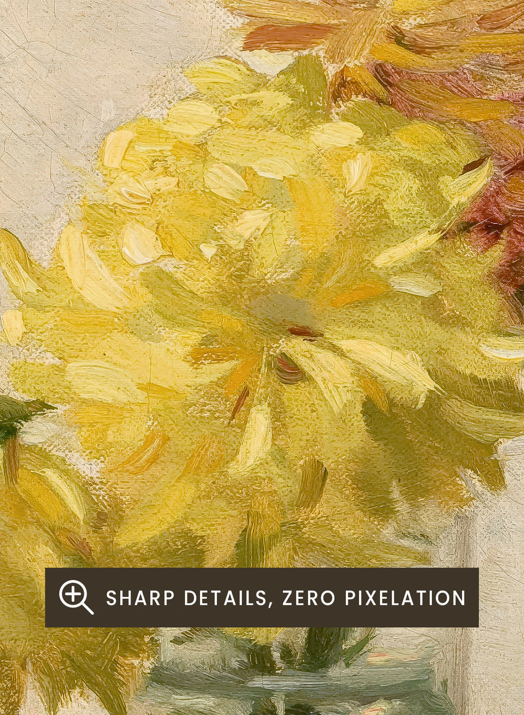 "Still Life with Bouquet of Yellow Flowers" Art Print