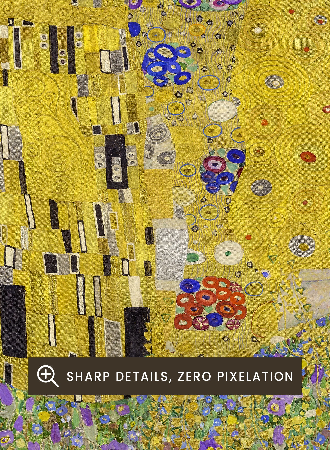 Gustav Klimt The Kiss 1907-1908 Vintage Exhibition Poster Art