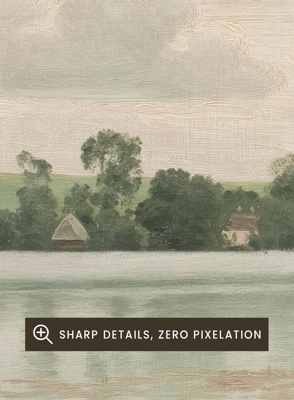 Featuring the original Vilhelm Groth's Artwork Esrom sø (Esrum Lake), this dark moody European vintage neutral autumn river lake landscape oil painting wall art print showcases a classic rustic moody antique style that is perfect for any boho or modern farmhouse space with muted or neutral fall colors. 
