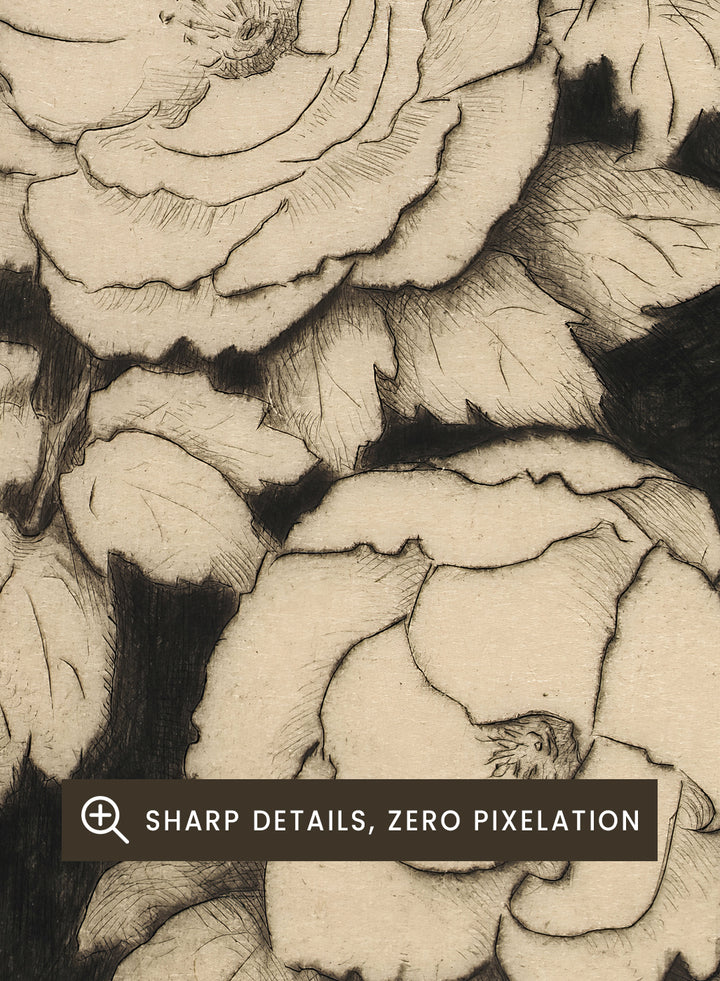 "Japanese Peonies" Art Print
